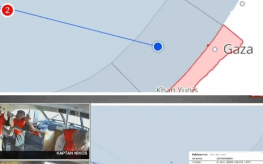 1 Kapal Flotilla Berhasil Masuk Perairan Gaza
